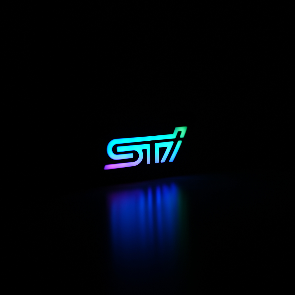 JDMuscle RGB Front Grille STI Emblem - Mutilple Fitment | JDM-STI-RGB