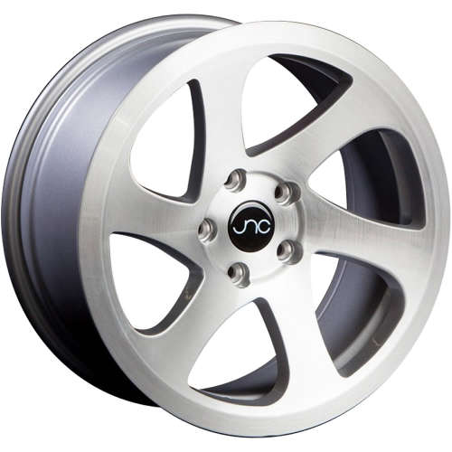 JNC JNC03218x9.5 +30 Silver with Brushed Spoke Faces and Outer Lip Flange