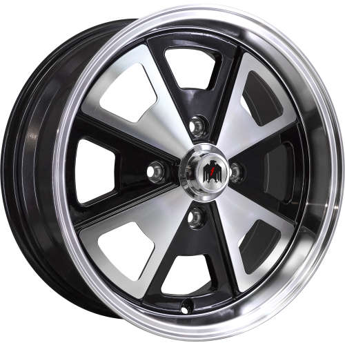 Klassik Rader 91417x7 +40 Gloss Black with Machined Spoke Faces and Lip
