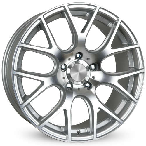 Klassik Rader Pro Spoke18x8 +35 Gloss Silver with Machined Spoke Face