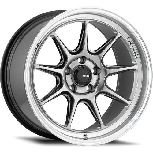 Konig Countergram18x8.5 +40 Hyperchrome with a Machined Lip