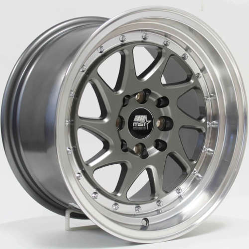 MST MT2815x8 +20 Gunmetal Gray with a Machined Face and Lip