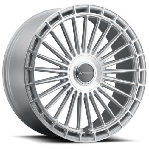 MV Forged MVF4024x10 +35 Silver with Machined Spoke Faces and Outer Ring
