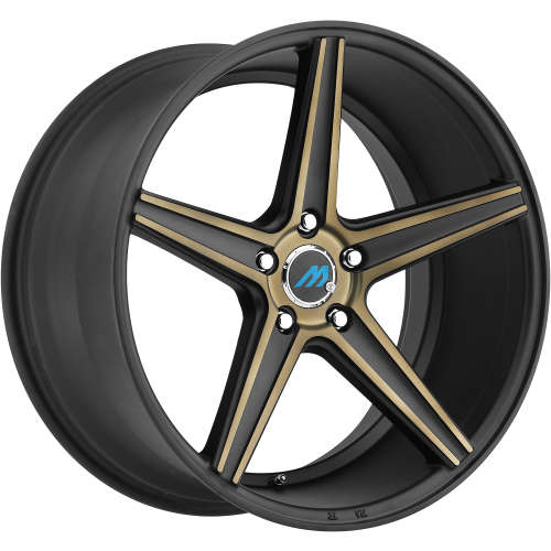 Mach M120x8.5 +35 Gloss Black with Bronze Spoke Faces