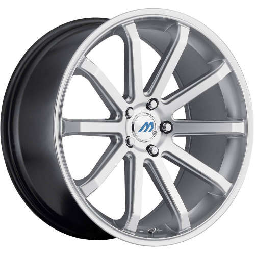 Mach ME1018x8 +18 Hypersilver with Machined Spoke Faces