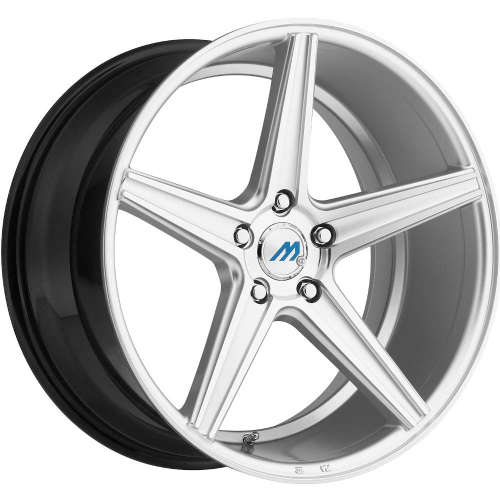 Mach ME118x8 +20 Hypersilver with Machined Spoke Edges