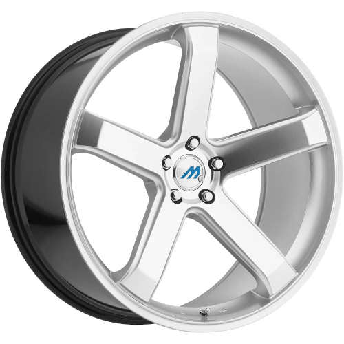 Mach ME520x10 +42 Hypersilver with Machined Spoke Faces