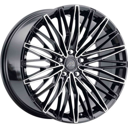 Mach MF920x10 +42 Gloss Black with Machined Spoke Faces