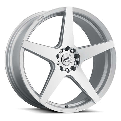 Mach MP5217x7.5 +35 Arctic Silver with Machined Spoke Faces
