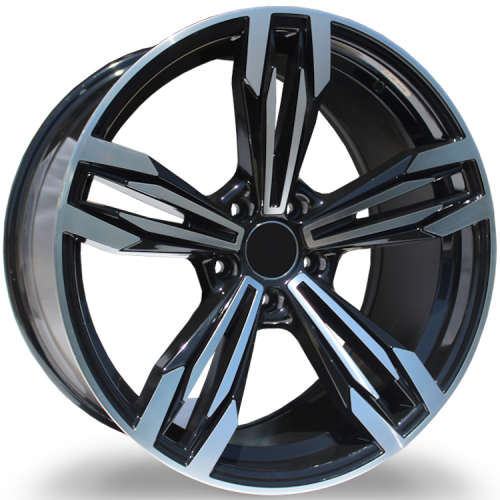 Marquee Replica R511120x8.5 +15 Gloss Black with Machined Spoke Accents and Outer Lip