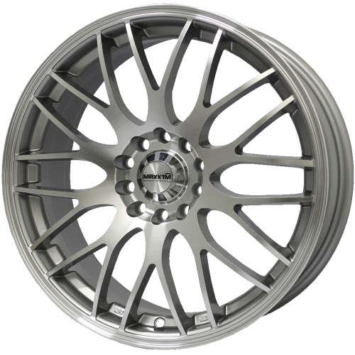 Maxxim Maze17x7 +40 Silver with a Machined Lip
