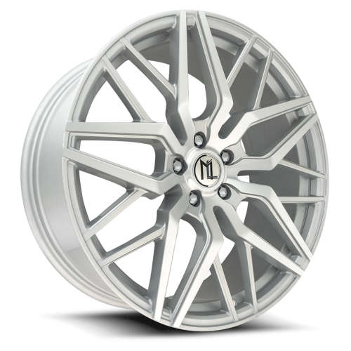 Modern Luxury ML-3 22x9 +32 Silver with Machined Spoke Faces