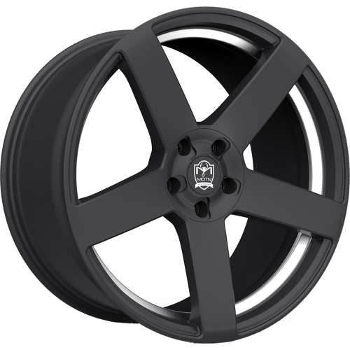 Motiv Monterey 416BU 20x8.5 +40 Satin Black with Machined Undercut