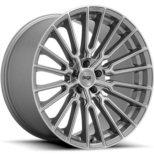 Niche Premio M251 19x9.5 +38 Anthracite with a Brushed Tinted Clear Coat