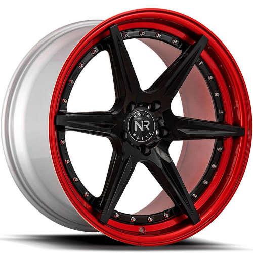 Noir Elite NR10420x10 +40 Gloss Black with Red Lip