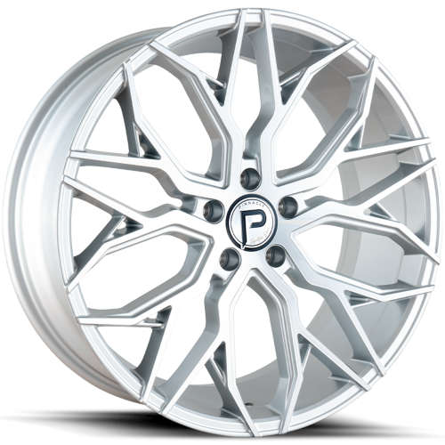 Pinnacle Mystic P306 20x8.5 +35 Silver with Machined Spoke Faces