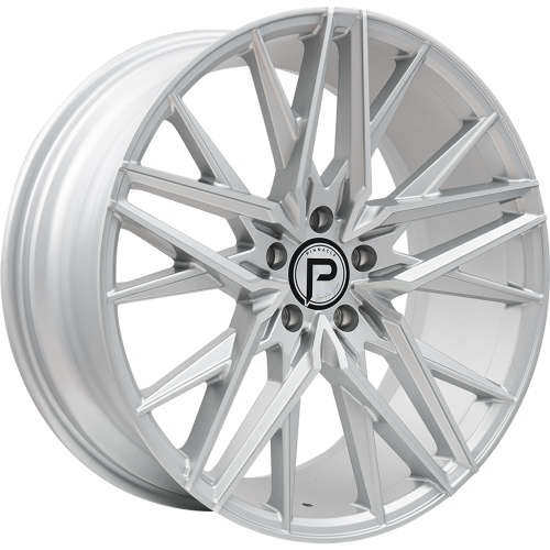 Pinnacle Stellar P106 20x8.5 +35 Silver with Machined Spoke Faces
