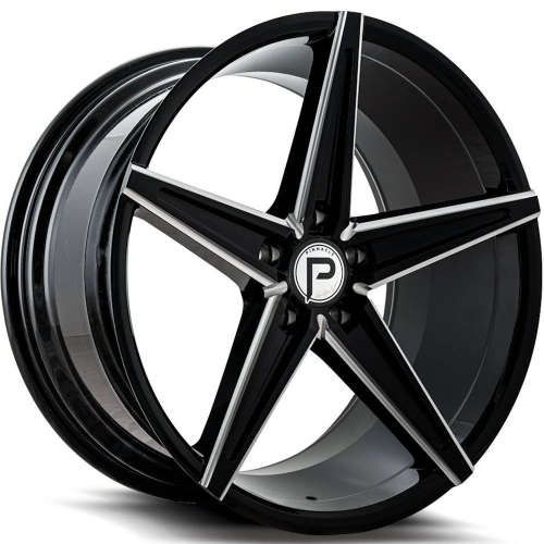 Pinnacle Supreme P202 20x10 +40 Gloss Black with Milled Spoke Edges