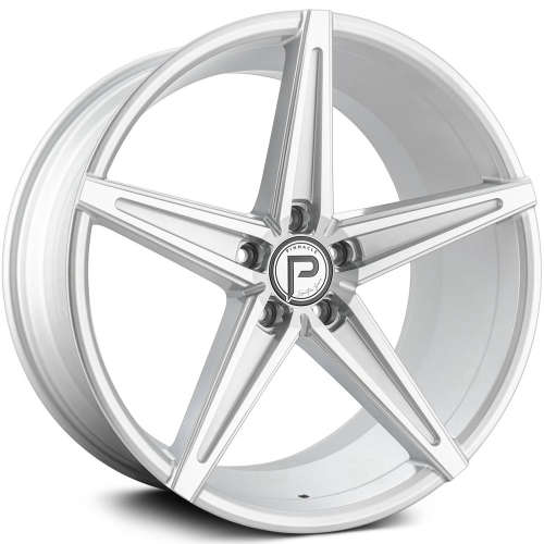 Pinnacle Supreme P202 20x8.5 +35 Silver with Machined Spoke Faces