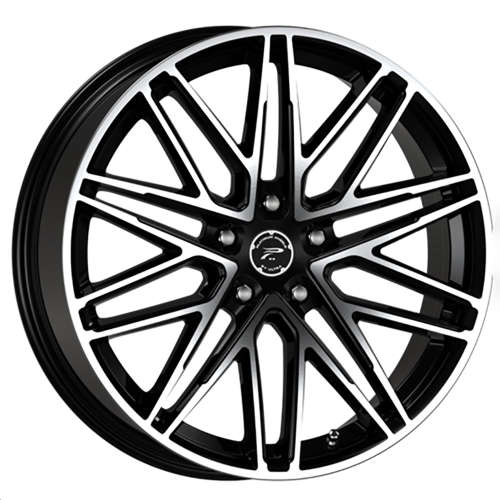 Platinum Atonement 460 18x8 +40 Gloss Black with Diamond Cut (Machined) Spoke Faces and Outer Lip