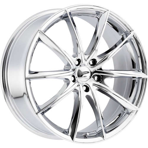 Platinum Flux 435 17x8 +40 Chrome