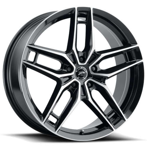 Platinum Lotus 464 20x8.5 +40 Gloss Black with Machined Spoke Face