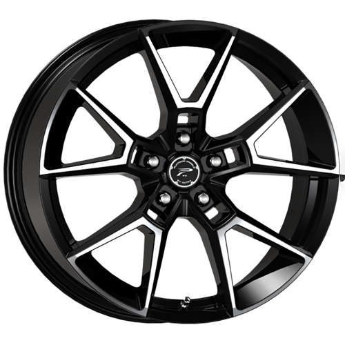 Platinum Matrix 462 18x8 +40 Gloss Black with Diamond Cut (Machined) Spoke Faces
