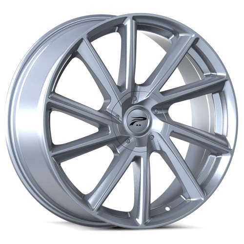 Platinum Mystic 466 20x8.5 +40 Bright Graphite Silver with a Clear Coat