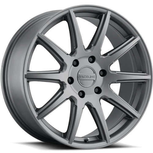 Raceline Spike 159G 22x9.5 +15 Gunmetal Gray