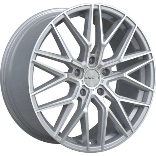 Ravetti M1622x9 +32 Silver with Brushed Spoke Faces