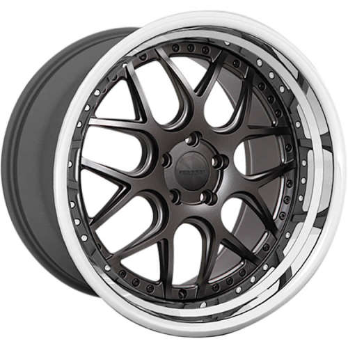 Rennen CSL-219x8.5 +20 Matte Gunmetal with a Gloss Black Lip