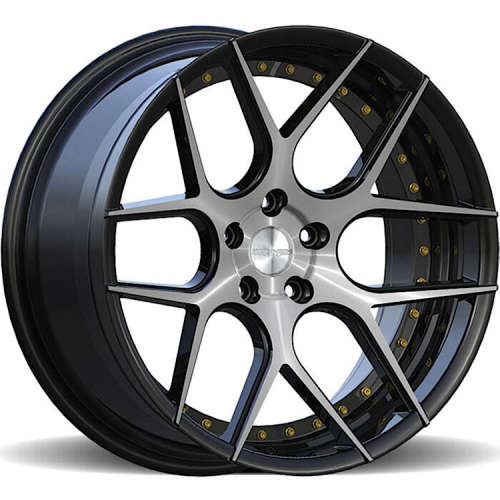 Rennen CSL-420x9 +35 Semi Gloss Black with Machined Spoke Faces