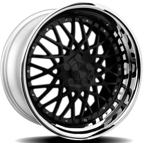 Rennen CSL-520x10 +25 Gloss Black with a Chrome Stainless Steel Lip