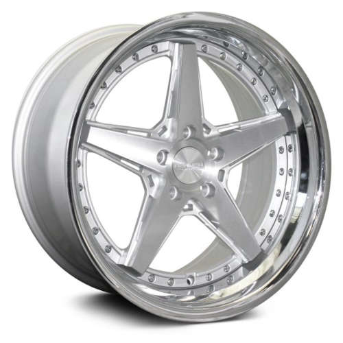 Rennen CSL-719x9.5 +35 Silver with a Chrome Stainless Steel Lip