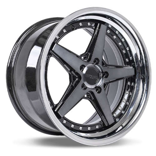 Rennen CSL-720x9 +40 Tinted Black with a Chrome Stainless Steel Lip