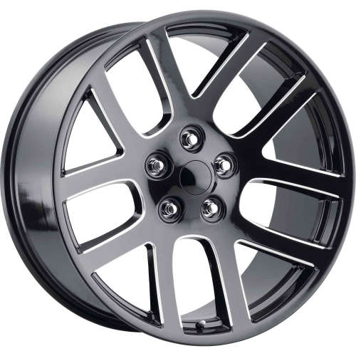 Replica Tech RT1120x9 +25 Gloss Black with Milled Spoke Edges