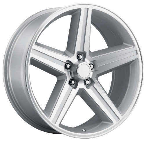 Replica Tech RT2124x9.5 +15 Silver with Machined Spoke Faces