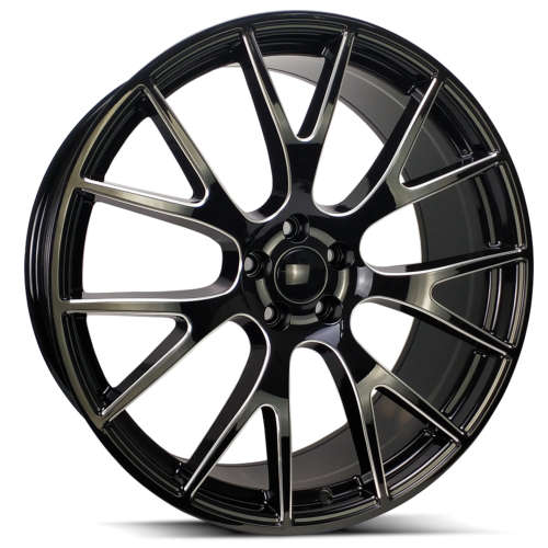 Revenge OE Proline RS-1520x11 +18 Gloss Black with Milled Spoke Edges