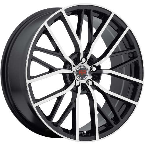 Revolution Racing RR0717x7.5 +40 Black with Machined Spoke and Lip Accents
