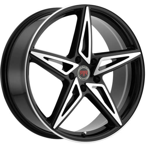 Revolution Racing RR1720x8 +40 Black with Machined Spoke Faces