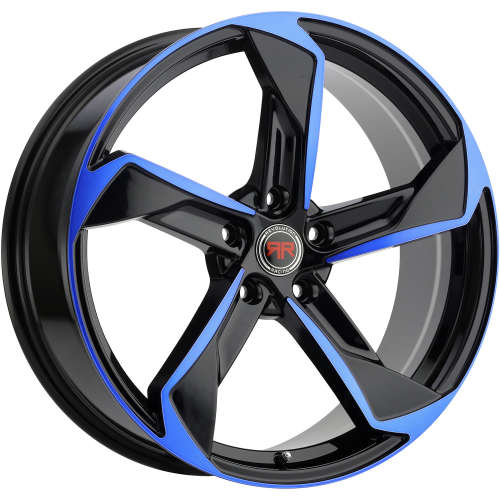 Revolution Racing RR2018x8 +40 Black with Blue Spoke and Lip Accents