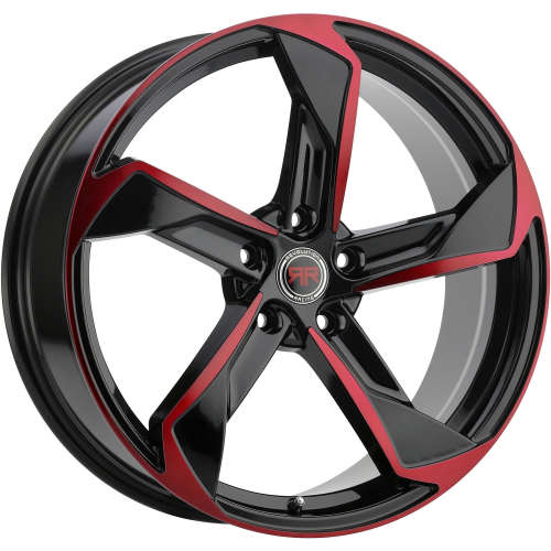 Revolution Racing RR2017x7.5 +40 Black with Red Spoke and Lip Accents