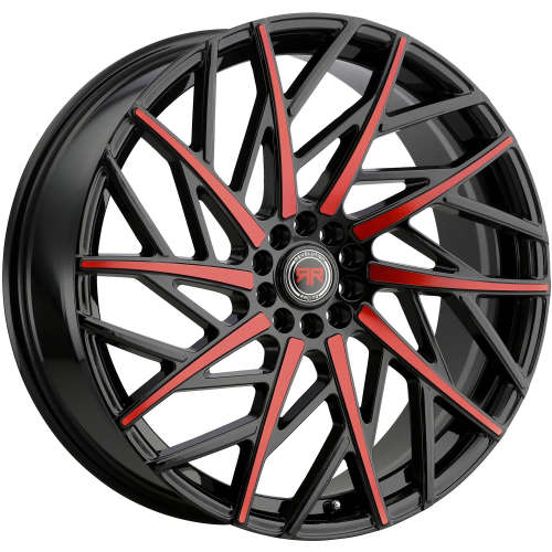 Revolution Racing RR2118x8 +40 Black with Red Spoke Accents
