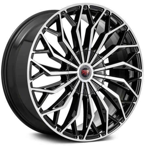 Revolution Racing RR2718x8 +40 Gloss Black with Machined Spoke Faces