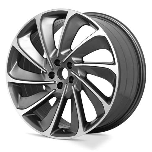 Road Ready RRW-1021821x9 +50 Charcoal Gray with Machined Spoke Accents