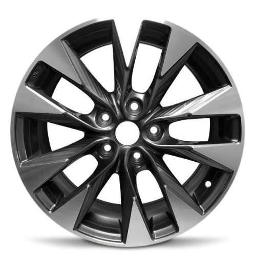 Road Ready RRW-6275817x6.5 +45 Charcoal with Machined Spoke Faces