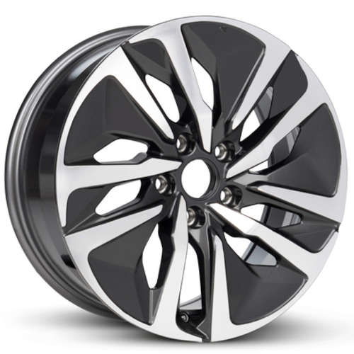 Road Ready RRW-6314117x7.5 +45 Gunmetal Gray with Machined Spoke Faces