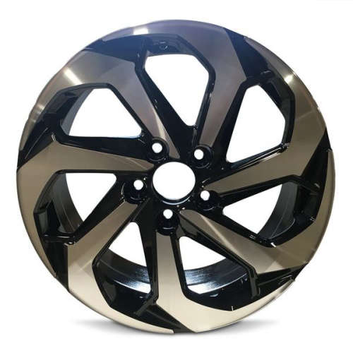 Road Ready RRW-6408017x7.5 +50 Black with Machined Spoke Edges