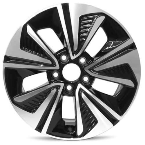 Road Ready RRW-64098A17x7 +45 Gloss Black with Machined Spoke Faces