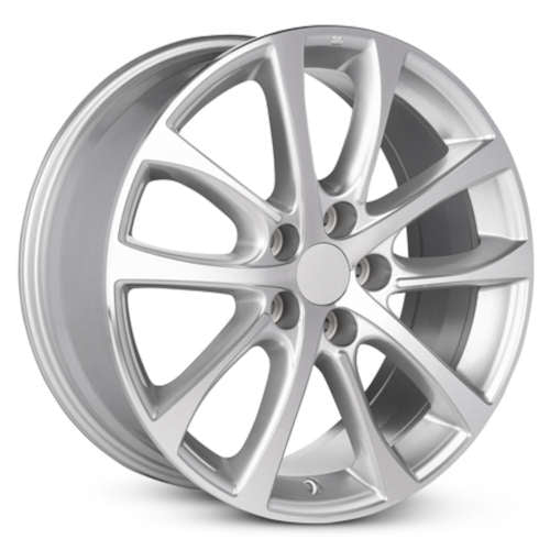 Road Ready RRW-69624A18x7.5 +40 Silver with Machined Spoke Faces